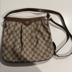 Gucci Tan and Brown Crossbody Bag